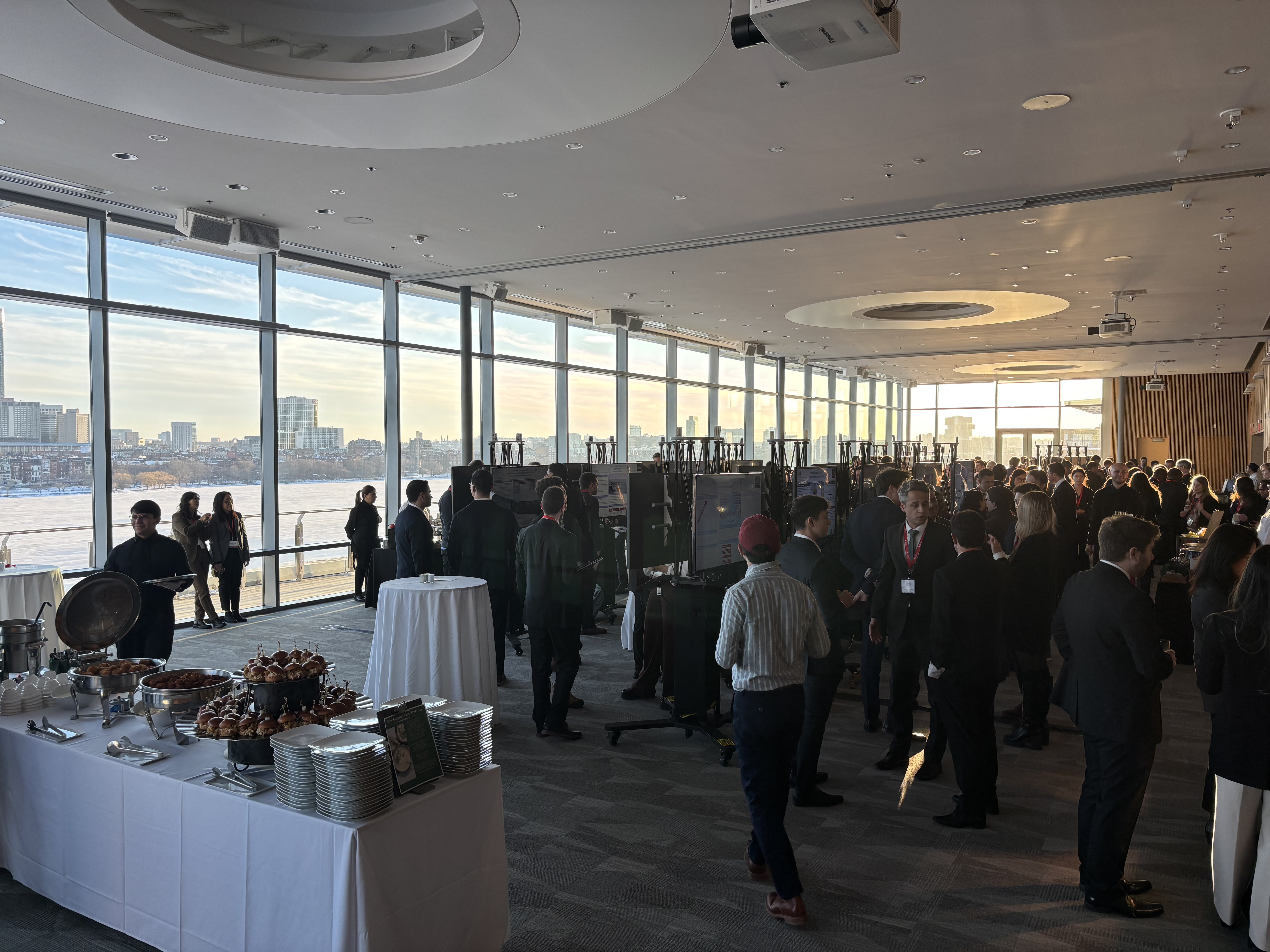 Attendees gathered at an ePoster event