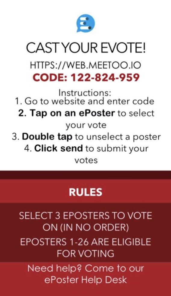 Electronic voting instruction card